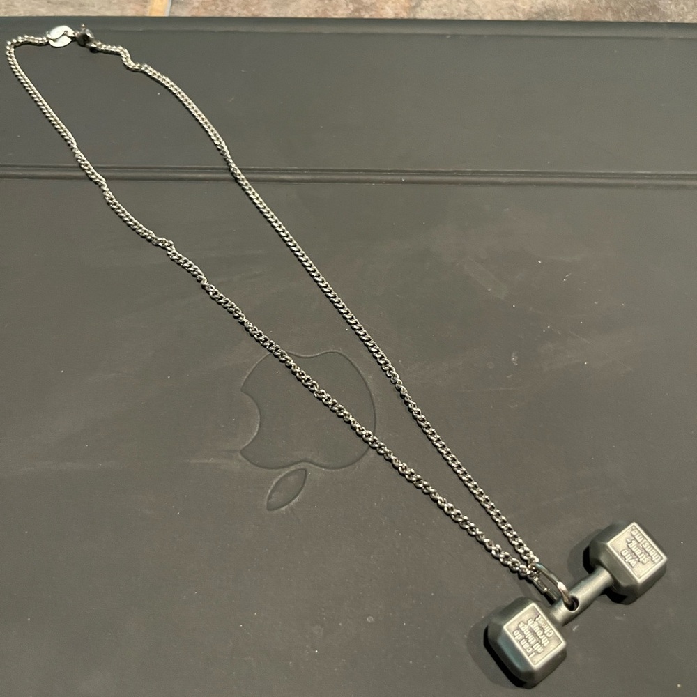 Silver Dumbbell Philippines 4:13 Pendant Necklace